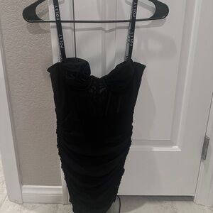 Oh Polly black mini dress
